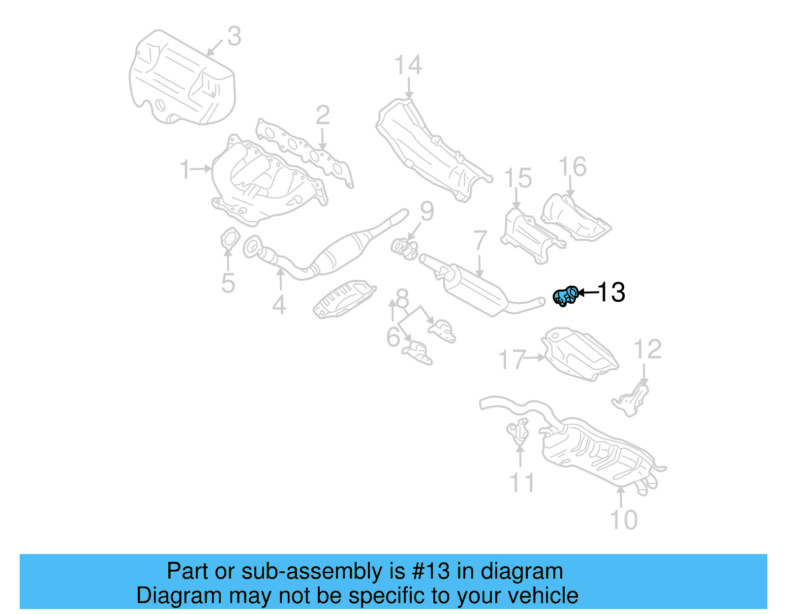 Muffler & Pipe Clamp 1K0-253-141-M - View 23