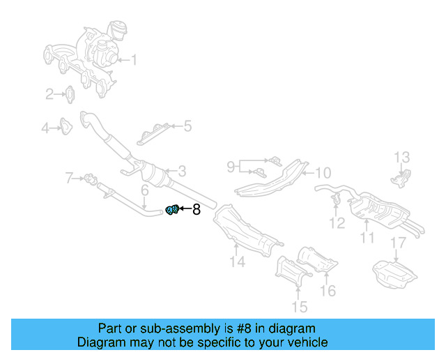 Muffler & Pipe Clamp 1K0-253-141-M - View 69