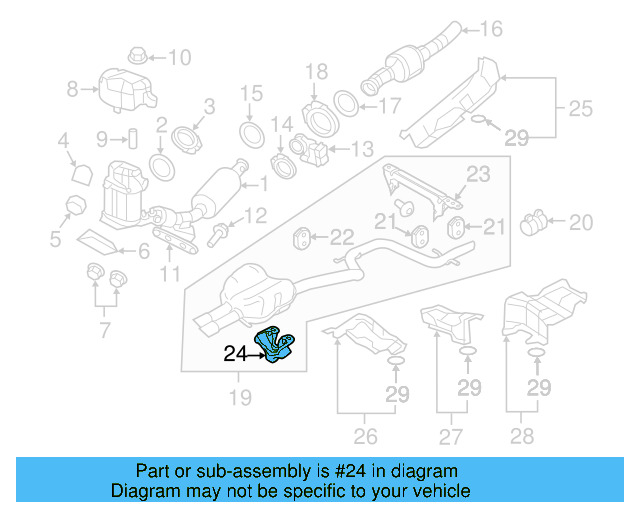 Muffler & Pipe Clamp 1K0-253-141-M - View 26