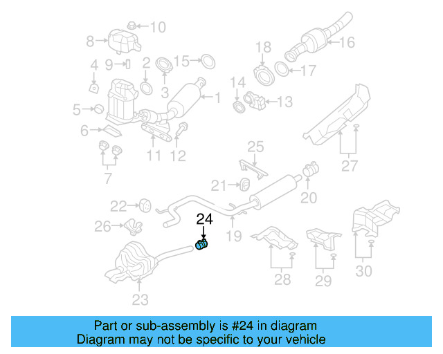 Muffler & Pipe Clamp 1K0-253-141-M - View 29