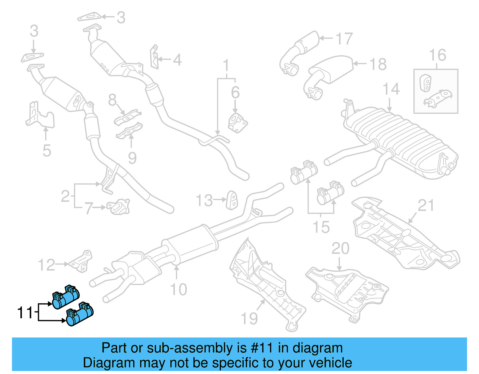 Rear Muffler Clamp 1K0-253-141-S - View 27
