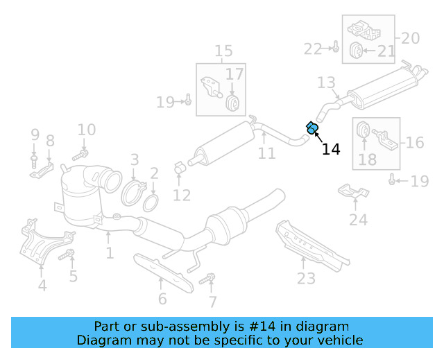 Rear Muffler Clamp 1K0-253-141-S - View 56