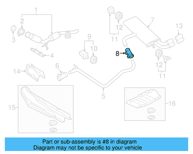 Rear Muffler Clamp 1K0-253-141-S - View 58
