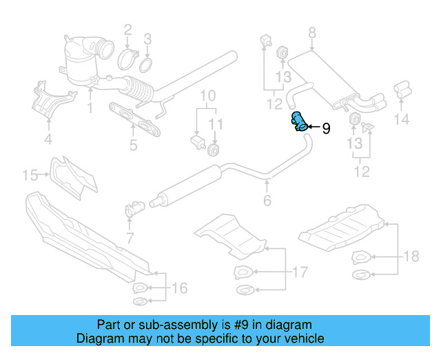 Muffler & Pipe Clamp 1K0-253-141-T - View 17