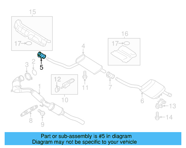 Muffler & Pipe Clamp 1K0-253-141-T - View 60
