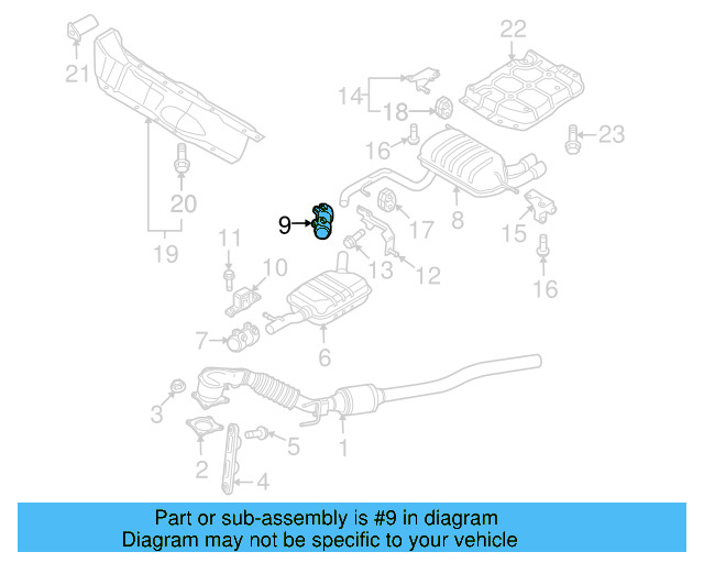 Muffler & Pipe Clamp 1K0-253-141-H - View 3