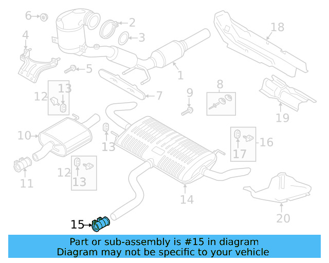 Muffler & Pipe Clamp 1K0-253-141-T - View 23