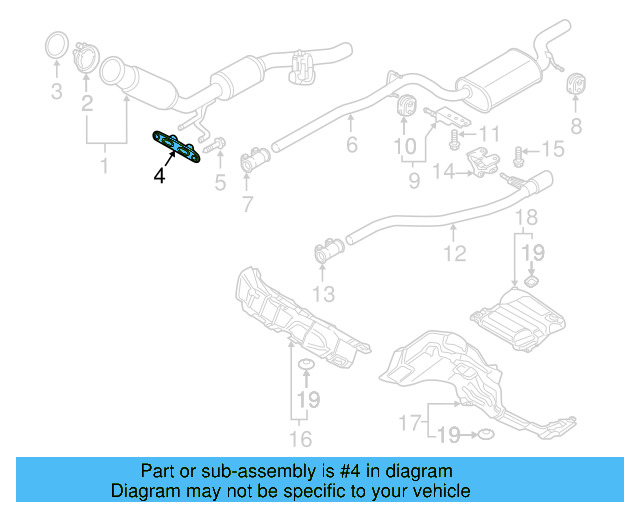 Converter & Pipe Gasket 1K0-253-115-AE - View 91
