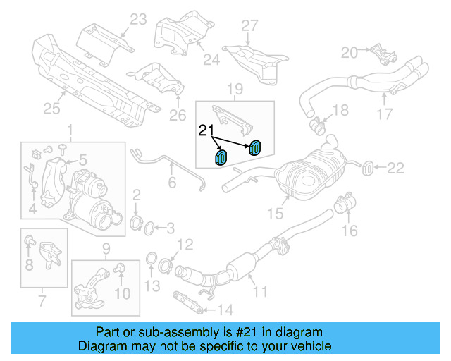 Muffler & Pipe Retainer Ring 1K0-253-147-C - View 28