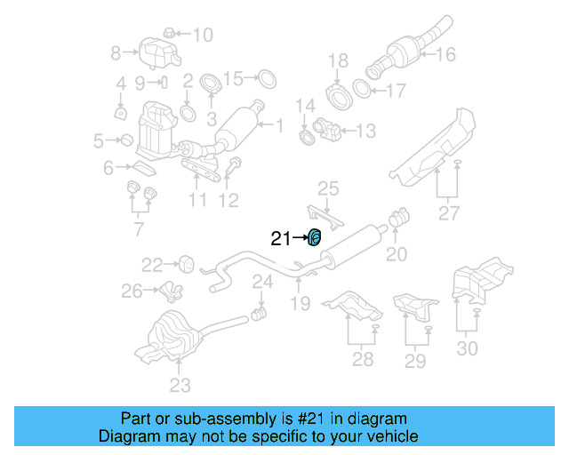 Muffler & Pipe Retainer Ring 1K0-253-147-C - View 2