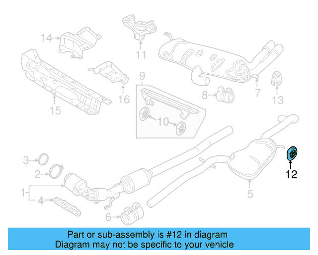 Muffler & Pipe Retainer Ring 1K0-253-147-D - View 35