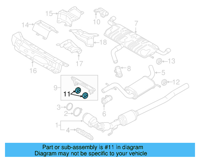 Muffler & Pipe Retainer Ring 1K0-253-147-D - View 37