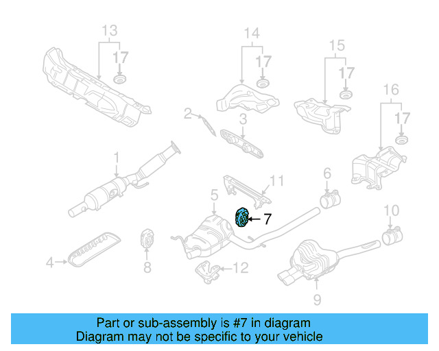 Muffler & Pipe Retainer Ring 1K0-253-147-D