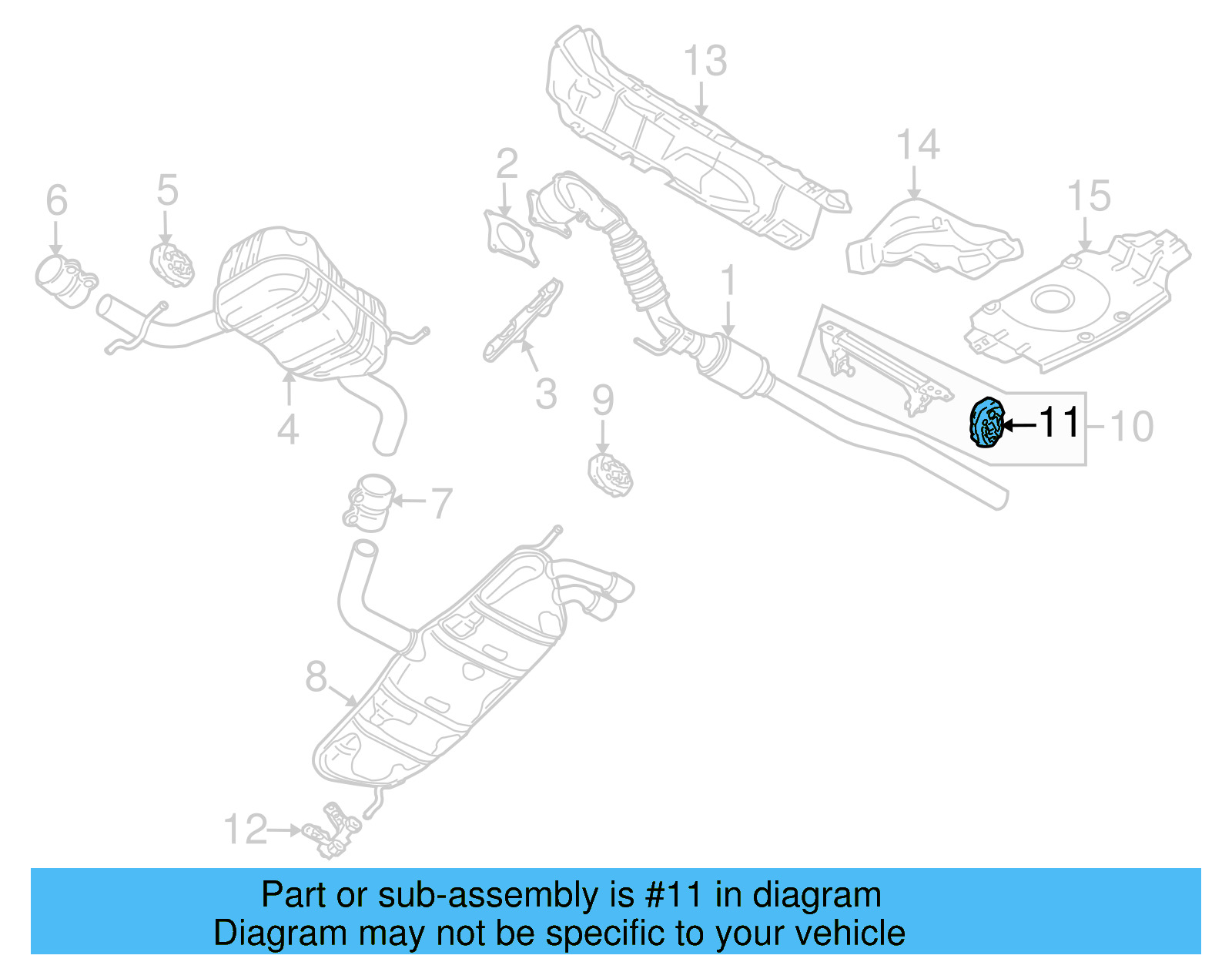 Muffler & Pipe Retainer Ring 1K0-253-147-D - View 9