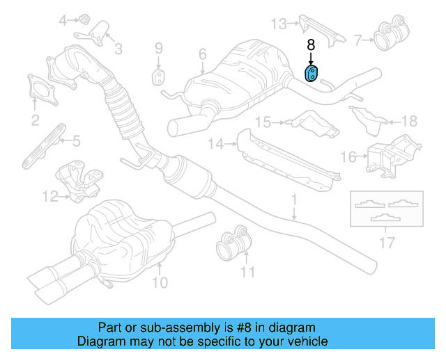 Muffler & Pipe Retainer Ring 1K0-253-147-D - View 56