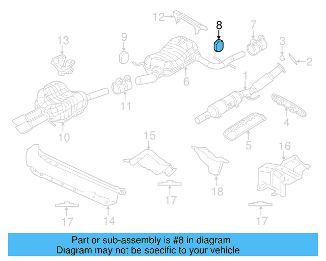 Muffler & Pipe Retainer Ring 1K0-253-147-D - View 48