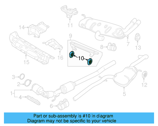 Muffler & Pipe Retainer Ring 1K0-253-147-D - View 53