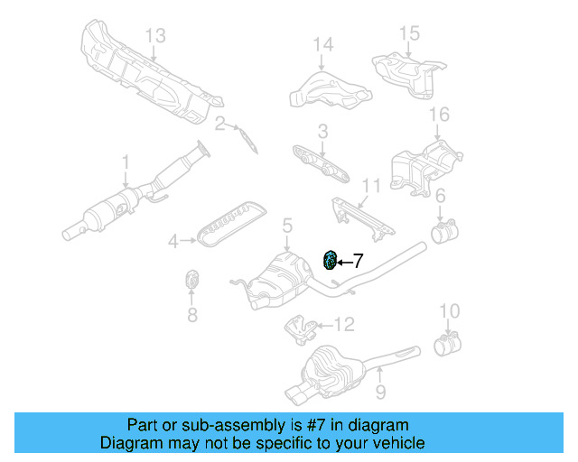 Muffler & Pipe Retainer Ring 1K0-253-147-D - View 50