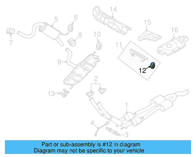 Muffler & Pipe Retainer Ring 1K0-253-147-D - View 19
