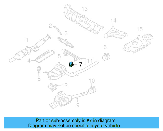 Muffler & Pipe Retainer Ring 1K0-253-147-D - View 10