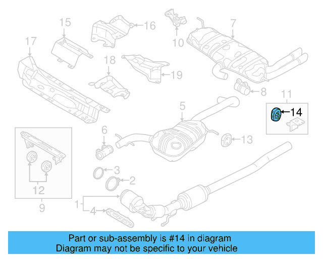 Muffler & Pipe Retainer Ring 1K0-253-147-E - View 53