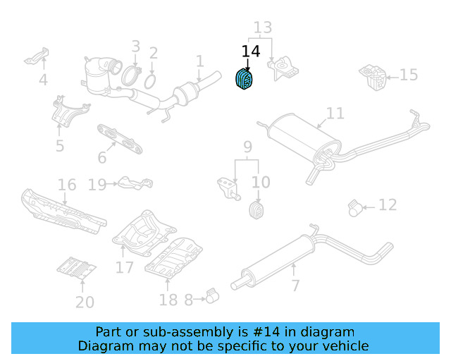 Muffler & Pipe Retainer Ring 1K0-253-147-E - View 80