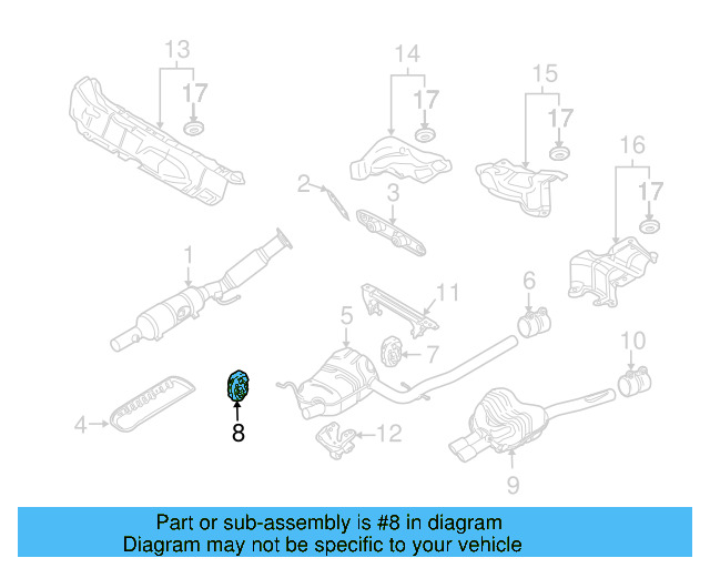 Muffler & Pipe Retainer Ring 1K0-253-147-E - View 93