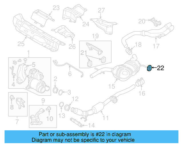 Muffler & Pipe Retainer Ring 1K0-253-147-E - View 84