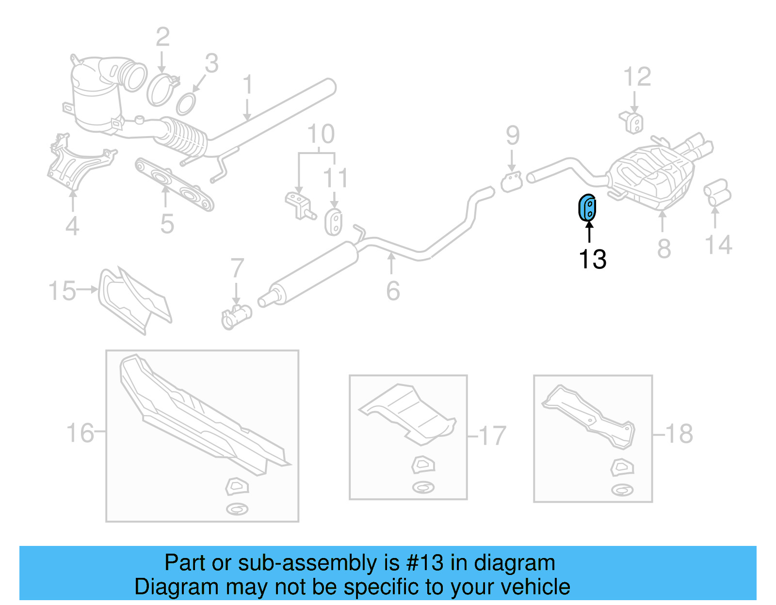 Muffler & Pipe Retainer Ring 1K0-253-147-E - View 41
