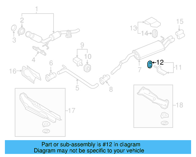 Muffler & Pipe Retainer Ring 1K0-253-147-E - View 43