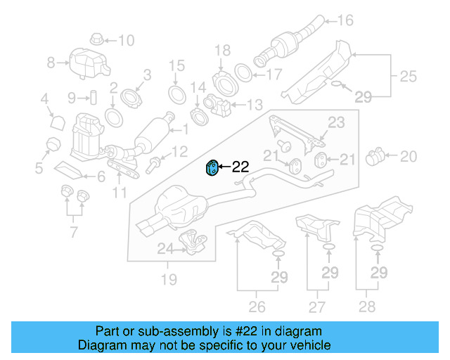 Muffler & Pipe Retainer Ring 1K0-253-147-E - View 87