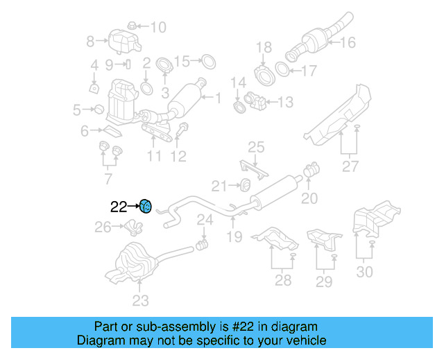 Muffler & Pipe Retainer Ring 1K0-253-147-E - View 47
