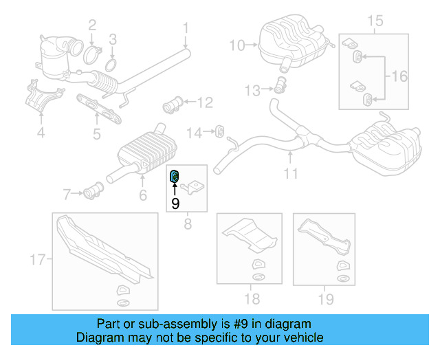 Front Hanger Retainer Ring 1K0-253-147-F - View 17