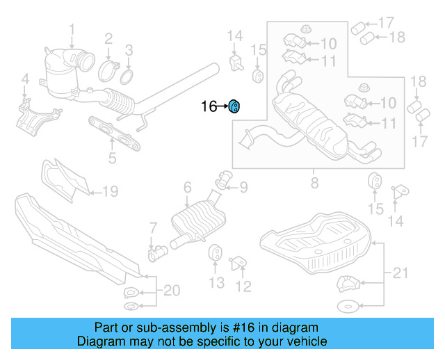 Front Hanger Retainer Ring 1K0-253-147-F - View 18