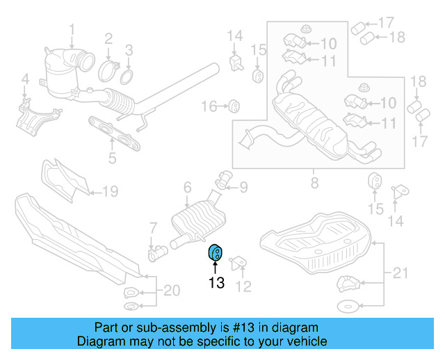 Front Hanger Retainer Ring 1K0-253-147-F - View 19