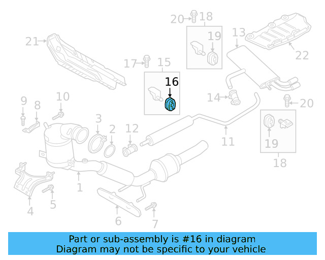 Front Hanger Retainer Ring 1K0-253-147-F - View 22
