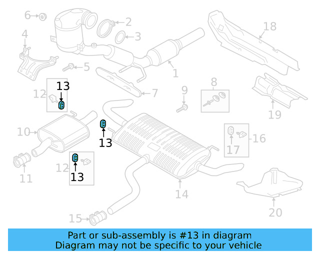 Front Hanger Retainer Ring 1K0-253-147-F - View 24