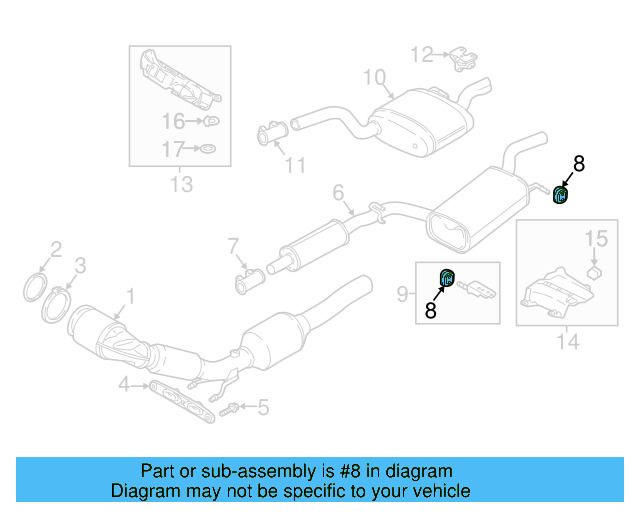 Muffler & Pipe Retainer Ring 1K0-253-147 - View 41