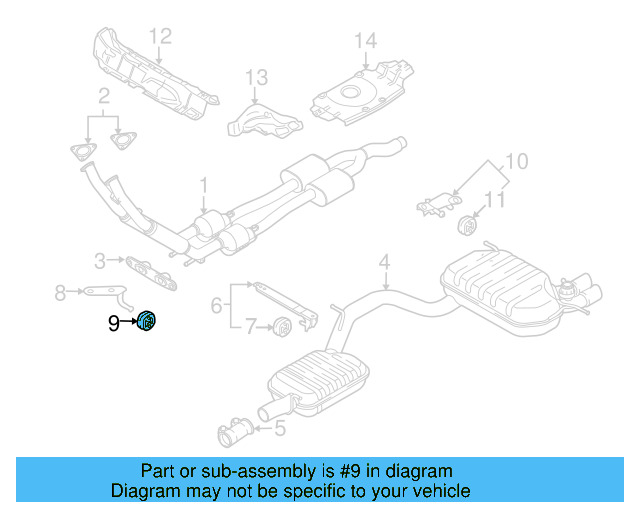 Muffler & Pipe Retainer Ring 1K0-253-147 - View 49