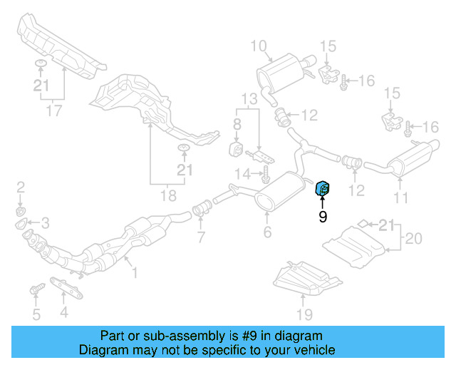 Muffler & Pipe Retainer Ring 1K0-253-147 - View 5