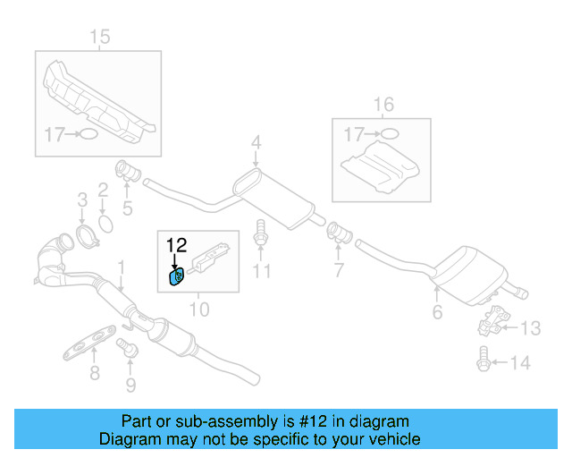 Muffler & Pipe Retainer Ring 1K0-253-147 - View 25