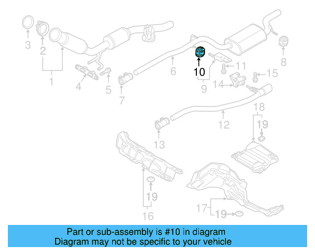 Muffler & Pipe Retainer Ring 1K0-253-147 - View 43