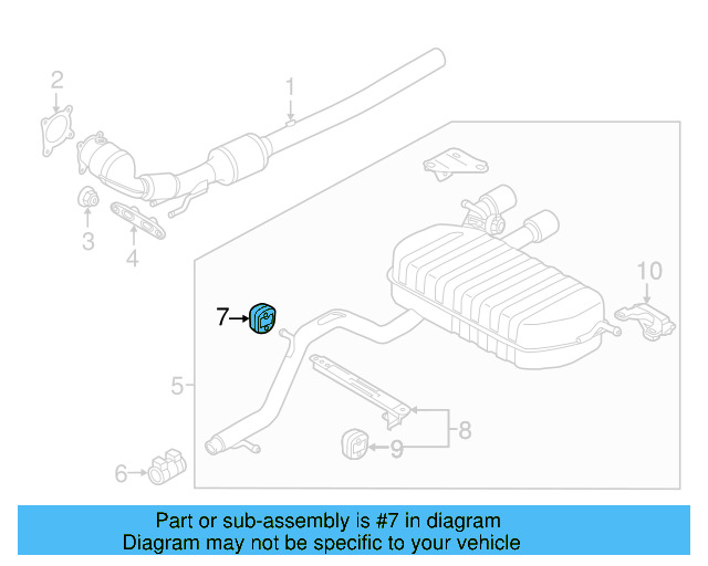 Muffler & Pipe Retainer Ring 1K0-253-147 - View 3