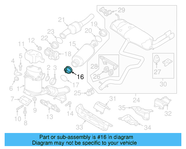 Catalytic Converter Clamp 1K0-253-725-B - View 12