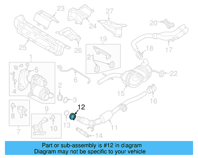 Converter & Pipe Clamp 1K0-253-725 - View 43