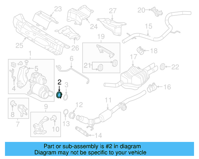 Converter & Pipe Clamp 1K0-253-725 - View 28