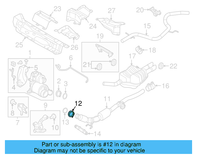 Converter & Pipe Clamp 1K0-253-725 - View 27
