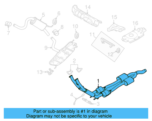 Catalytic Converter 1K0-254-505-X - View 3