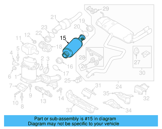 Converter & Pipe 1K0-254-708-GX - View 27
