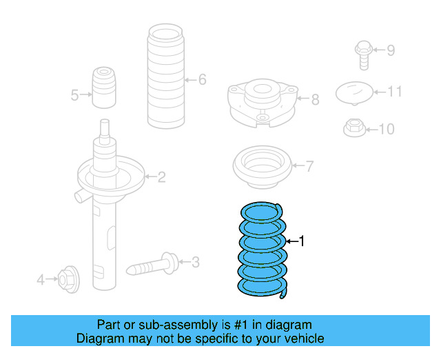 Coil Spring 1K0-411-105-AJ